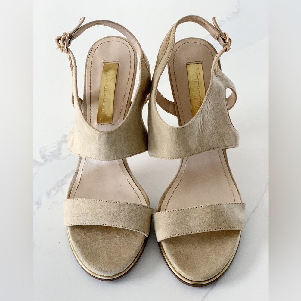 Yamamay limited edition Suede Gold Sandals